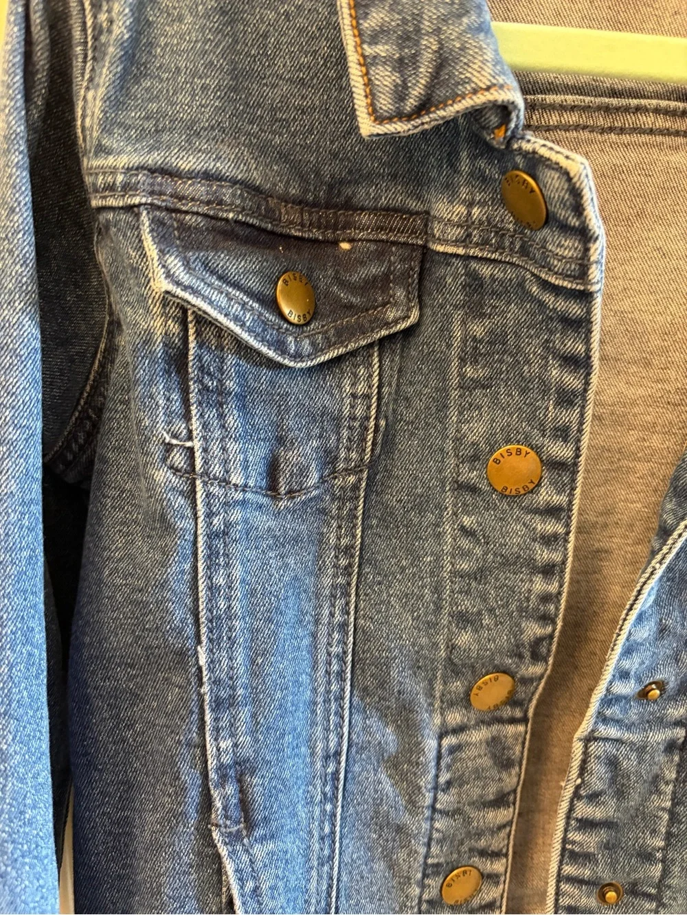 BISBY Girls' Blue Denim Jean Jacket